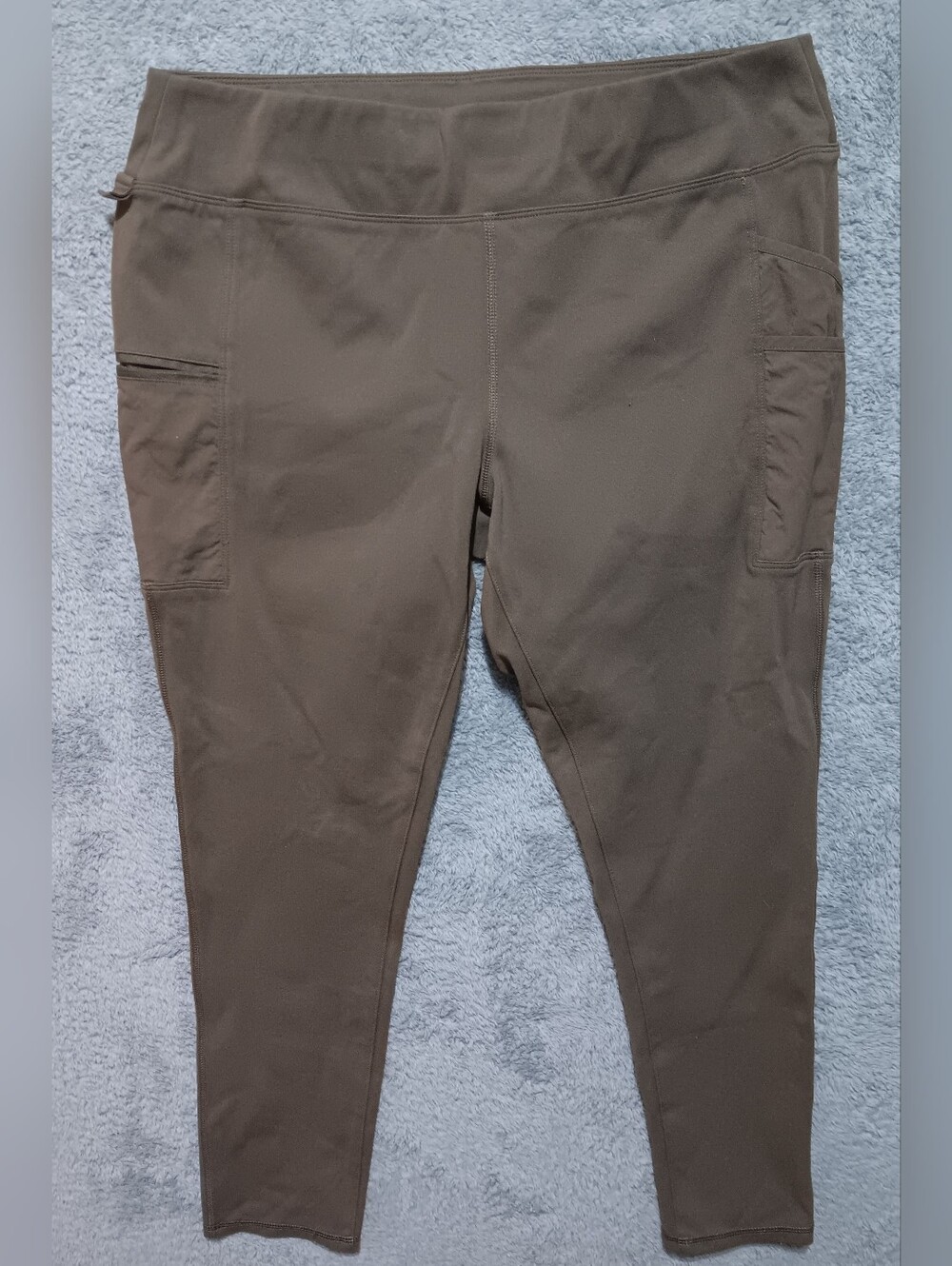 Carhartt Women’s Size XL 16/18 Fitted Utility Legging  Zip Pocket Khaki Green